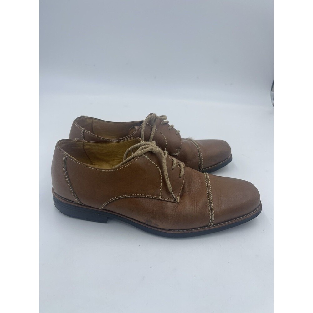 Men’s Sandro Moscoloni 17305 Tan Oxford Dress Shoes Size 9.5 EEE - Picture 2 of 5